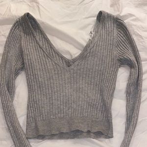 Long sleeve cropped shirt